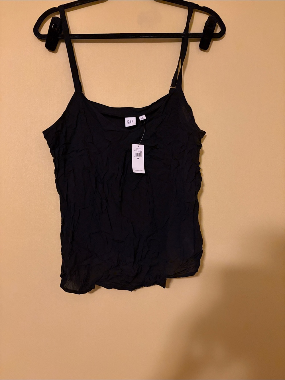 GAP Factory Black Lightweight Camisole with Spaghetti Straps